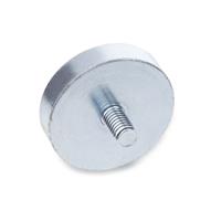GN 50.3 Retaining Magnet Disc Shaped with Threaded Stud